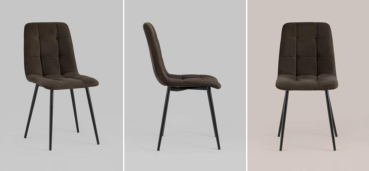 Стул NANCY S-2 Chair Шоколадный Велюр Стул NANCY S-2 Chair Шоколадный Велюр - Loft-Concept в Орле
