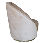 Кресло вращающееся велюровое кремовое Rotation варинант исполнения - 1 | Loft Concept в Орле