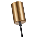 Подвесной светильник со стеклянным плафоном в форме бокала янтарного цвета Prestige варинант исполнения - 5 | Loft Concept в Орле