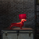 Настольная лампа COLLECTION OF DOGS с абажуром Такса варинант исполнения - 3 | Loft Concept в Орле