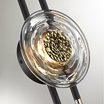 Бра с черным основанием и золотистым декором Bruno варинант исполнения - 2 | Loft Concept в Орле