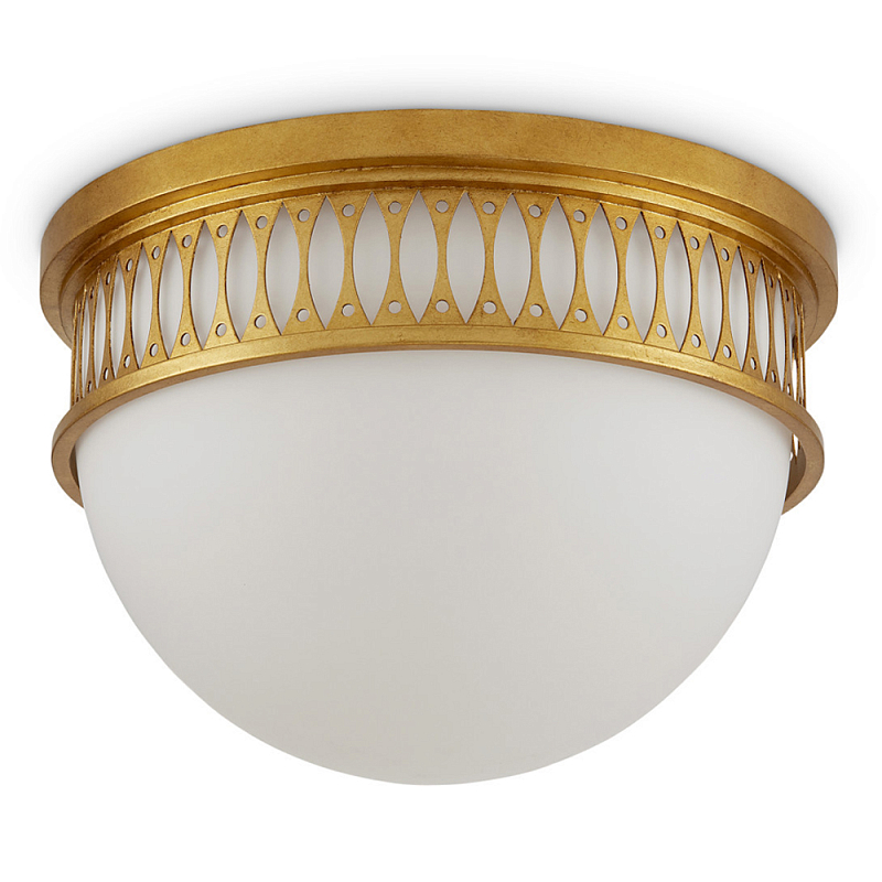 Потолочный светильник с фактурным золотым каркасом Exceptional Classic Design Золотой Молочный Потолочный светильник с фактурным золотым каркасом Exceptional Classic Design Золотой Молочный в Орле | Loft Concept