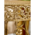 Столик приставной золотистый с орнаментом на столешнице Tanzania варинант исполнения - 7 | Loft Concept в Орле