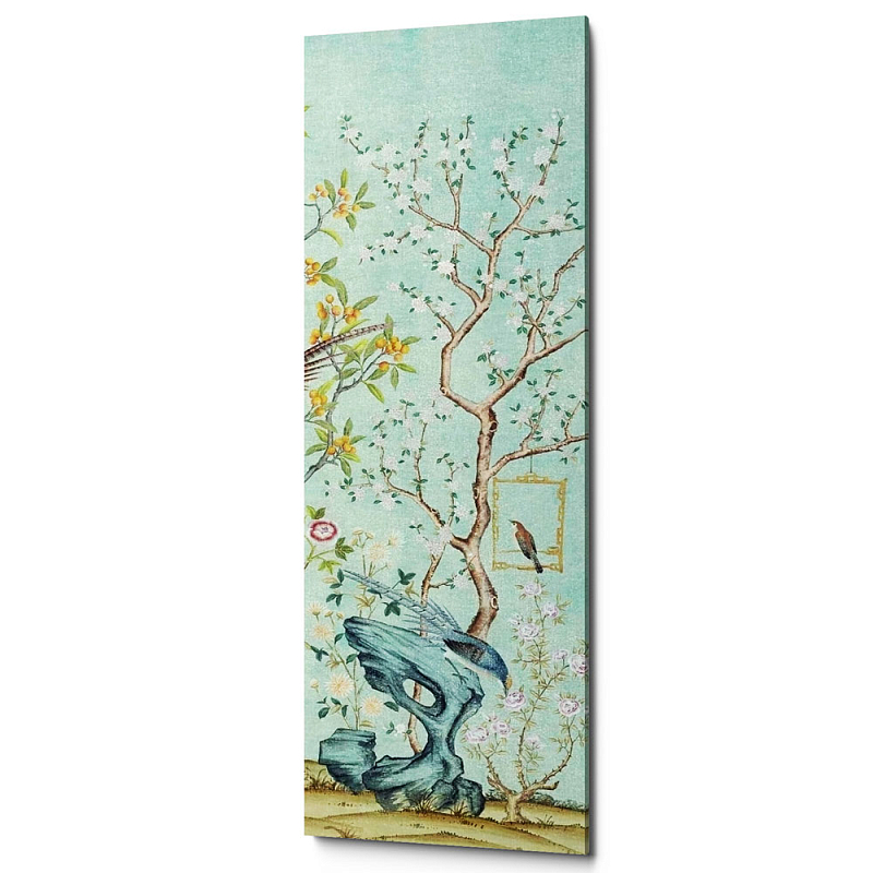 Постер Blue Chinoiserie 5 Голубой пастельный Постер Blue Chinoiserie 5 Голубой пастельный в Орле | Loft Concept