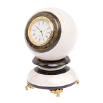 Часы настольные в виде шара из натурального камня Ball Stone Clock варинант исполнения - 10 | Loft Concept в Орле