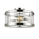 Потолочный светильник с цилиндрическим плафоном из прозрачного пузырькового стекла Feiss варинант исполнения - 1 | Loft Concept в Орле