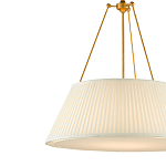 Подвесной светильник светодиодный с фактурным тканевым конусообразным абажуром White Fabric Lampshade варинант исполнения - 2 | Loft Concept в Орле