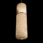 Подвесной светильник с цилиндрическим плафоном из белого алебастра Cryptocrystalline Stone варинант исполнения - 8 | Loft Concept в Орле