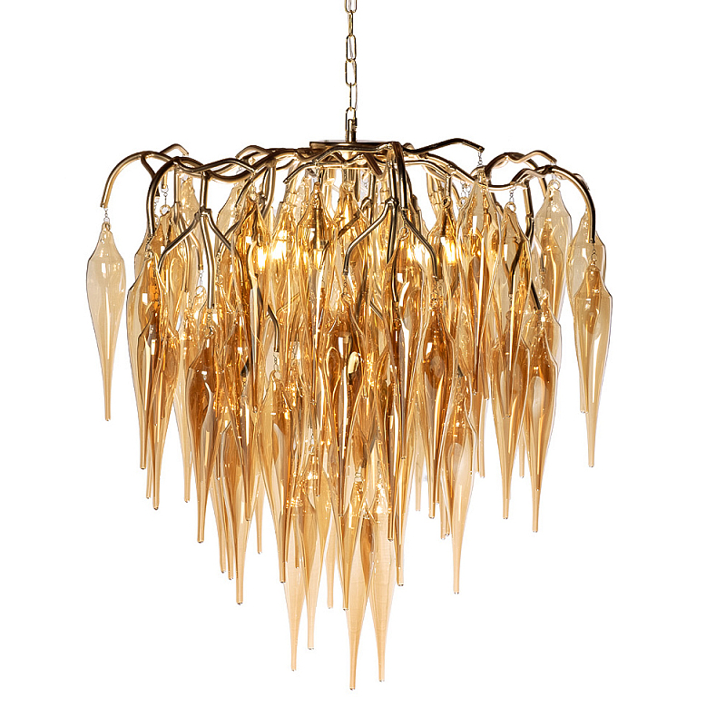 Подвесная люстра с ветвистым каркасом Sconce Caramel Розовое золото Подвесная люстра с ветвистым каркасом Sconce Caramel Розовое золото в Орле | Loft Concept