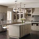 Подвесной светильник с рифленым стеклянным плафоном в форме шара Kichler варинант исполнения - 9 | Loft Concept в Орле