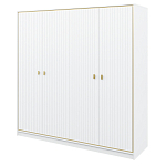 Шкаф белый четырёхдверный для одежды Antique Order варинант исполнения - 1 | Loft Concept в Орле