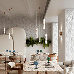 Подвесной светильник с цилиндрическим белым бетонным плафоном Terrazzo Light варинант исполнения - 3 | Loft Concept в Орле