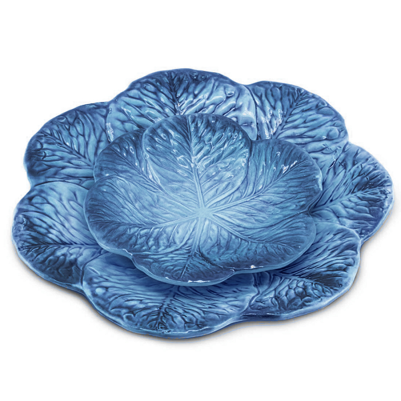 Тарелка Abhika PLATE LEAF CABBAGE Blue Сапфирово-синий Тарелка Abhika PLATE LEAF CABBAGE Blue Сапфирово-синий в Орле | Loft Concept