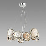 Люстра с плафонами из дымчатого стекла Glass Peonies варинант исполнения - 3 | Loft Concept в Орле