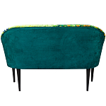 Диван двухместный из натурального бука зеленый с цветочным принтом Impressionism in Art варинант исполнения - 2 | Loft Concept в Орле