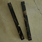 Подставка под благовония из эпоксидной смолы с цветами прямоугольная черная Epoxy Flowers Incense Stand Black варинант исполнения - 2 | Loft Concept в Орле