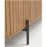 Буфет высокий из дерева манго и металла с открытыми полками и 2-мя дверцами Toinette варинант исполнения - 4 | Loft Concept в Орле