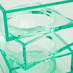 Стол журнальный в форме кубов Acrylic Furniture Lumina Mint Breeze варинант исполнения - 4 | Loft Concept в Орле