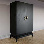 Платяной шкаф Elsa Dreams Black с 2-мя фасадами варинант исполнения - 2 | Loft Concept в Орле