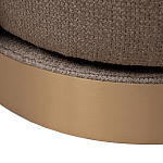 Кресло вращающееся черно-золотая рогожка Julia Armchair Golden Belt варинант исполнения - 5 | Loft Concept в Орле