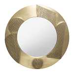 Зеркало золотое со вставками в виде геометрических фигур варинант исполнения - 1 | Loft Concept в Орле
