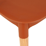 Пластиковый стул на ножках из массива бука Ferret Spiral Brown варинант исполнения - 5 | Loft Concept в Орле