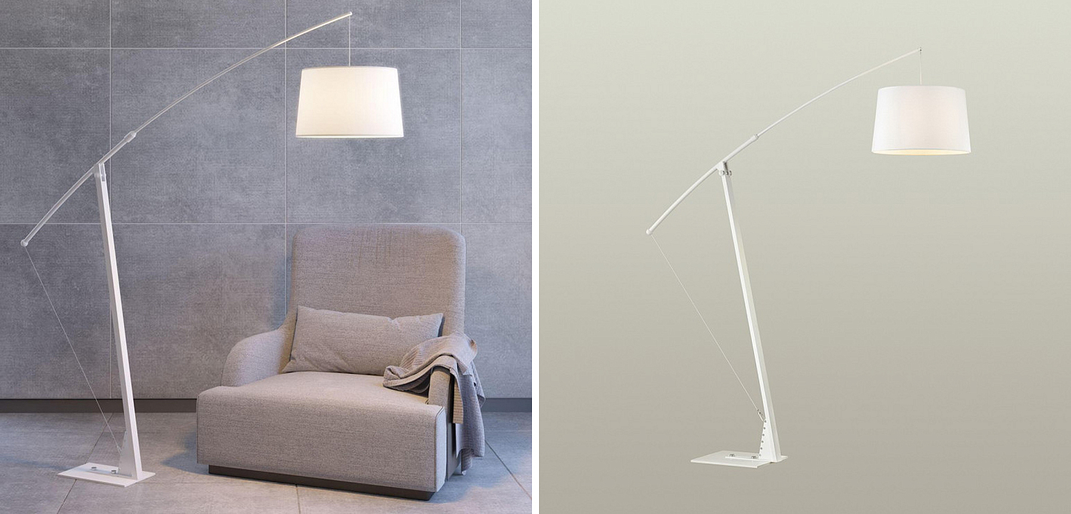 Торшер Floor Lamp Colin white Торшер Floor Lamp Colin white - Loft-Concept в Орле