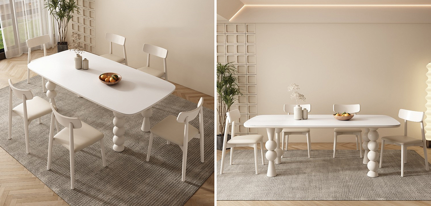 Обеденный стол Raphael Unique Shaped Dining Table Обеденный стол Raphael Unique Shaped Dining Table - Loft-Concept в Орле