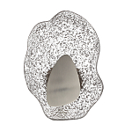 Бра с рельефным волнообразным стеклянным плафоном и вставкой из мрамора Liquid Stone варинант исполнения - 6 | Loft Concept в Орле