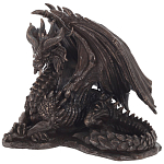 Декоративная статуэтка Дракон Dragon Dark Bronze Statuette варинант исполнения - 1 | Loft Concept в Орле