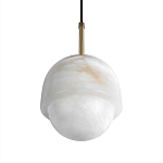 Подвесной светильник из белого алебастра Cryptocrystalline Stone варинант исполнения - 7 | Loft Concept в Орле