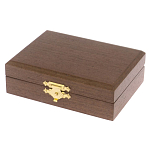 Визитница карманная металлическая с гравюрой Герба России в подарочной коробке Gold Metal Business Card Holders варинант исполнения - 4 | Loft Concept в Орле