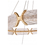 Люстра с 2-мя кольцами с текстурным природным рисунком IceFlame варинант исполнения - 3 | Loft Concept в Орле