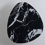 Бра треугольной формы из искусственного мрамора черного цвета Длина 47 см Ginger & Jagger варинант исполнения - 1 | Loft Concept в Орле