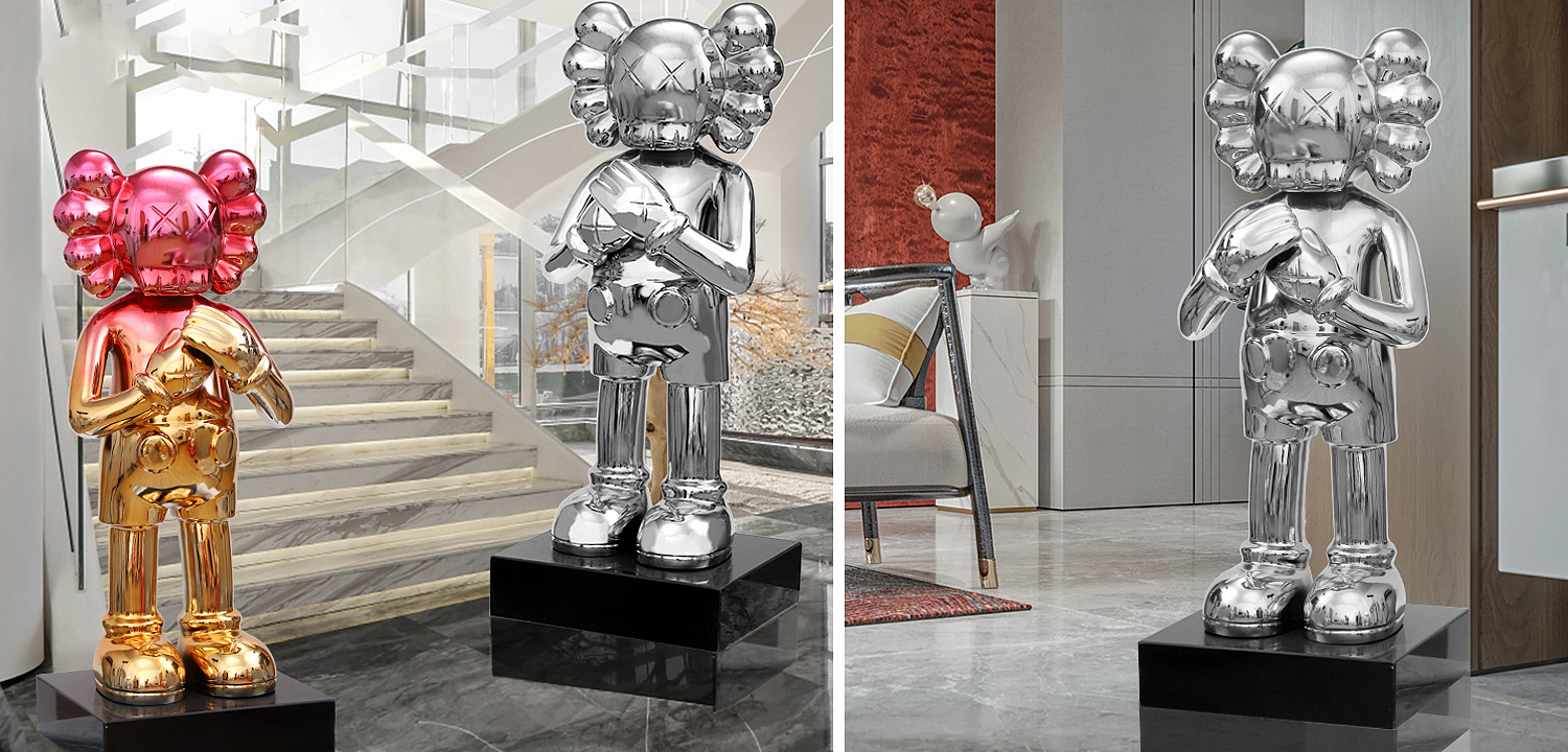 Статуэтка KAWS Silver on stand Статуэтка KAWS Silver on stand - Loft-Concept в Орле