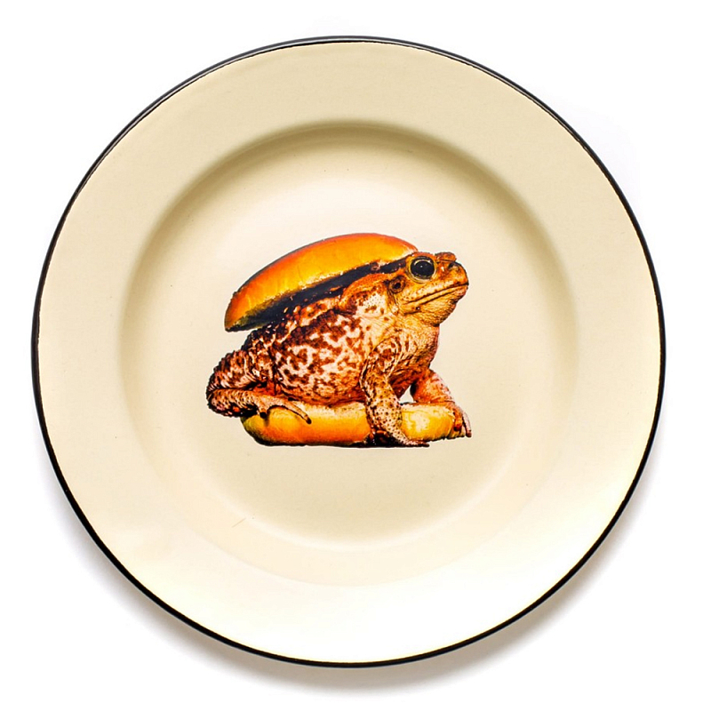 Тарелка Seletti Toad Бежевый Коричневый Тарелка Seletti Toad Бежевый Коричневый в Орле | Loft Concept