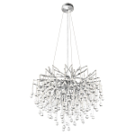 Люстра подвесная с прозрачными стеклянными подвесками в форме капель Диаметр 60 см Droplet Chandelier варинант исполнения - 12 | Loft Concept в Орле