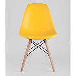Пластиковый стул на ножках из массива бука Eames Yellow варинант исполнения - 4 | Loft Concept в Орле