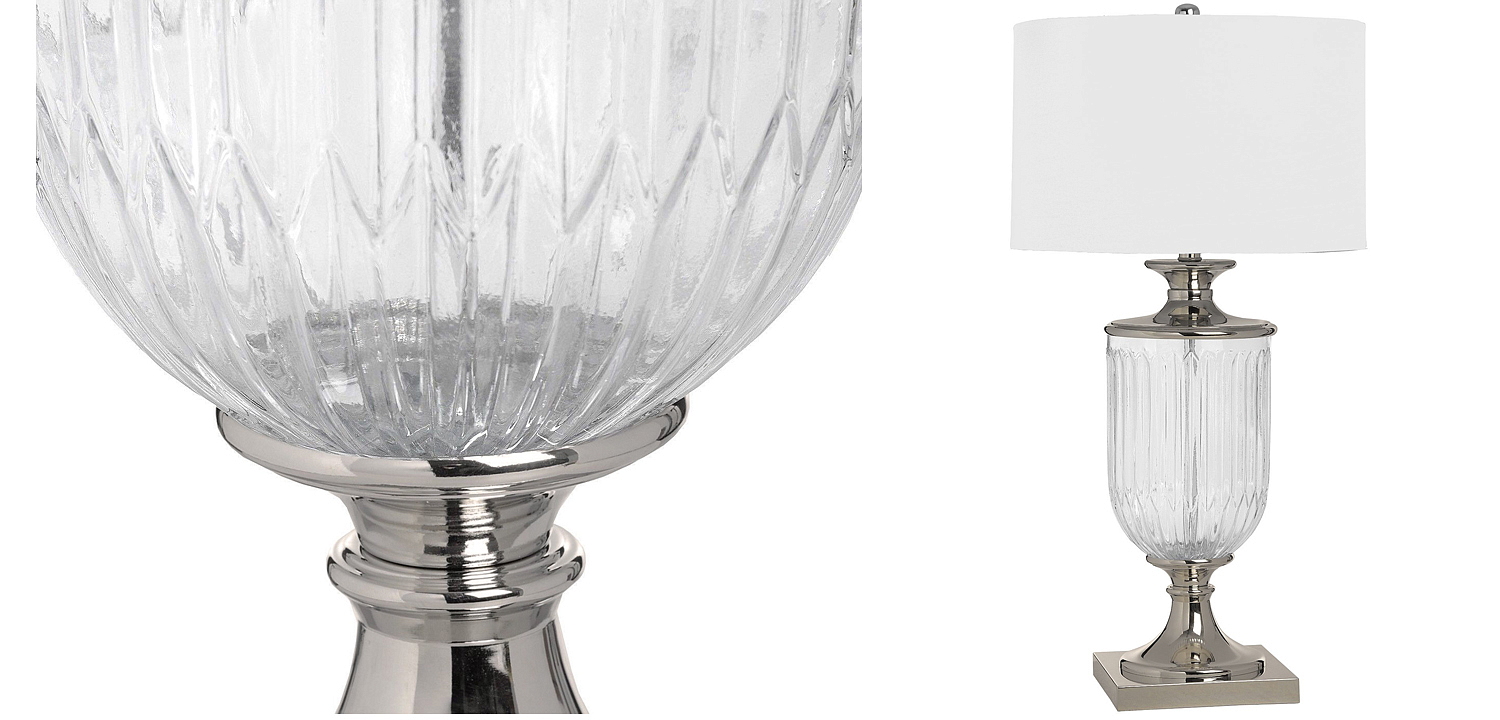 Настольная лампа Eduarda Glass Bowl Table lamp Настольная лампа Eduarda Glass Bowl Table lamp - Loft-Concept в Орле