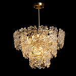 Люстра многоярусная с объемными прозрачными цветами Hanging Flowers варинант исполнения - 3 | Loft Concept в Орле