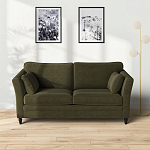 Диван с обивкой из велюра зеленый Gibbs Dark Green Sofa варинант исполнения - 6 | Loft Concept в Орле