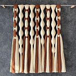 Дизайнерский Декор на стену с кисточками из хлопковых нитей wall panel Thread brushes варинант исполнения - 1 | Loft Concept в Орле