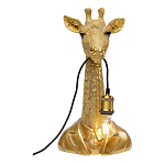 Настольная лампа в детскую Жираф в золотом костюме варинант исполнения - 2 | Loft Concept в Орле
