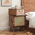 Тумбочка прикроватная деревянная Робот Robot Desk варинант исполнения - 1 | Loft Concept в Орле