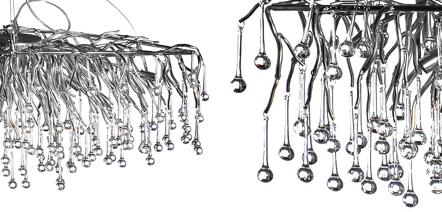 Люстра Droplet Chrome Chandelier Люстра Droplet Chrome Chandelier - Loft-Concept в Орле