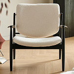 Кресло с каркасом и ножками из древесины и мягкими сиденьем и спинкой Venice варинант исполнения - 7 | Loft Concept в Орле