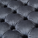 Пуф велюровый серый с каретной стяжкой Perennially варинант исполнения - 2 | Loft Concept в Орле