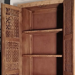 Этнический шкаф с орнаментом резьба из дерева Indian Antique Furniture варинант исполнения - 2 | Loft Concept в Орле