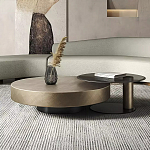 Комплект их 2-х круглых дизайнерских журнальных столов Difelap варинант исполнения - 1 | Loft Concept в Орле
