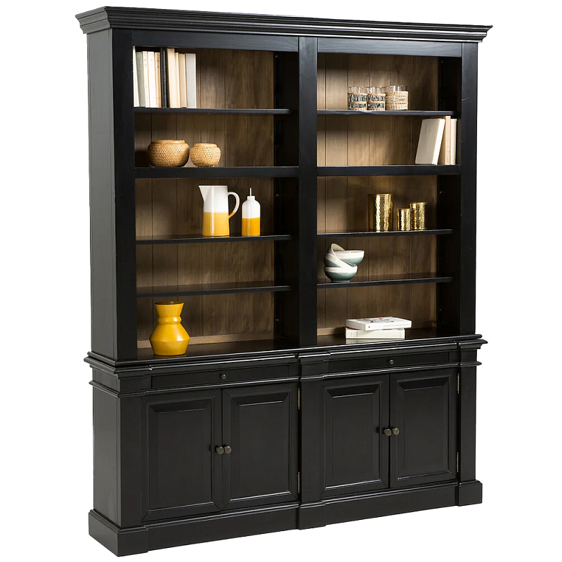 Витрина из массива сосны Sterling Showcase Black Черный Древесина Витрина из массива сосны Sterling Showcase Black Черный Древесина в Орле | Loft Concept